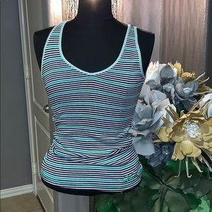 Vans striped v-neck tank